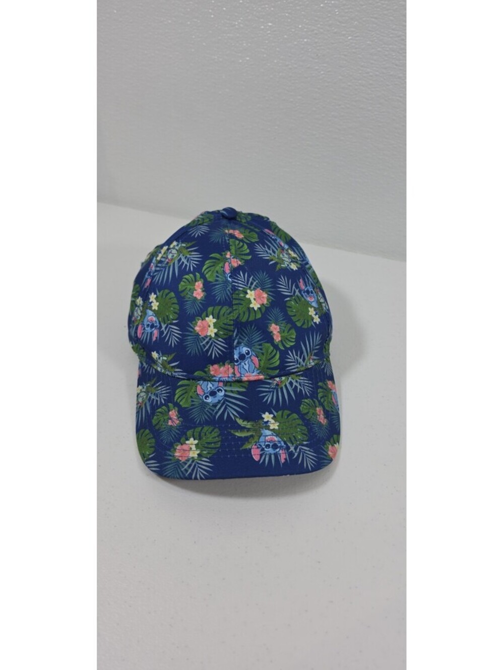 Stitch Hat Cap Disney Floral Blue All Over Print Adjustable